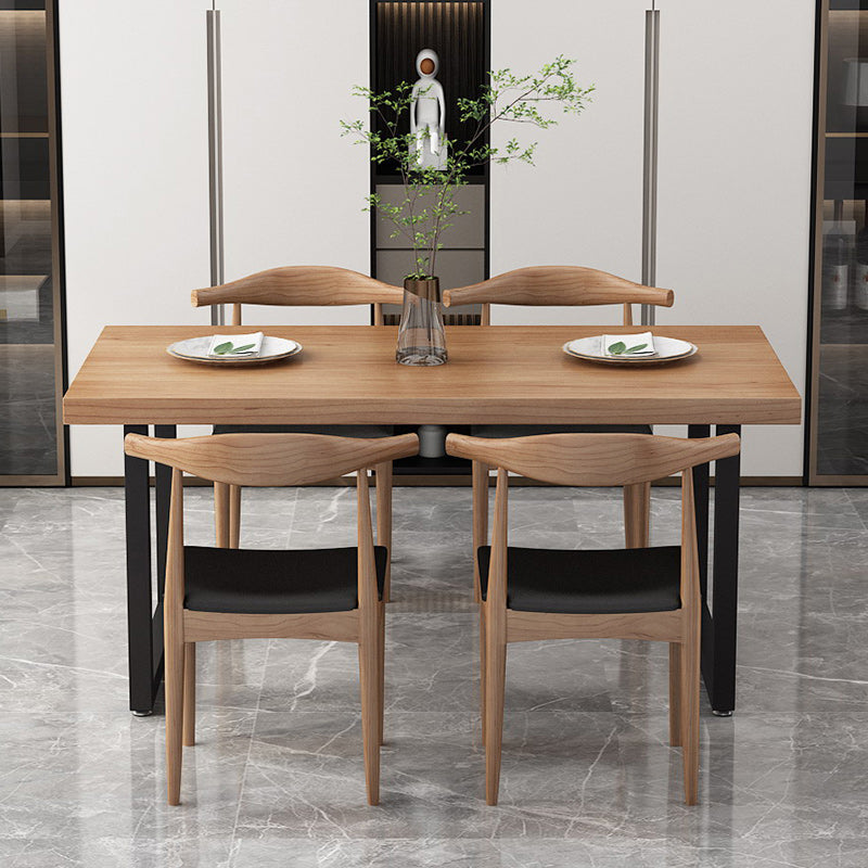 Modern 1/5 Pieces Dining Set Rectangle Wood Dining Table for Kitchen