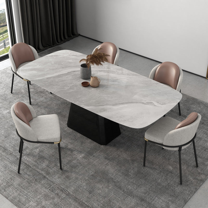 Modern Sintered Stone Dining Table Set 1/5/6/7 Pieces Dining Set for Home Use