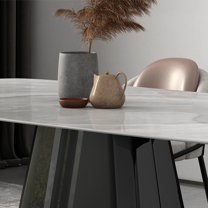 Modern Sintered Stone Dining Table Set 1/5/6/7 Pieces Dining Set for Home Use