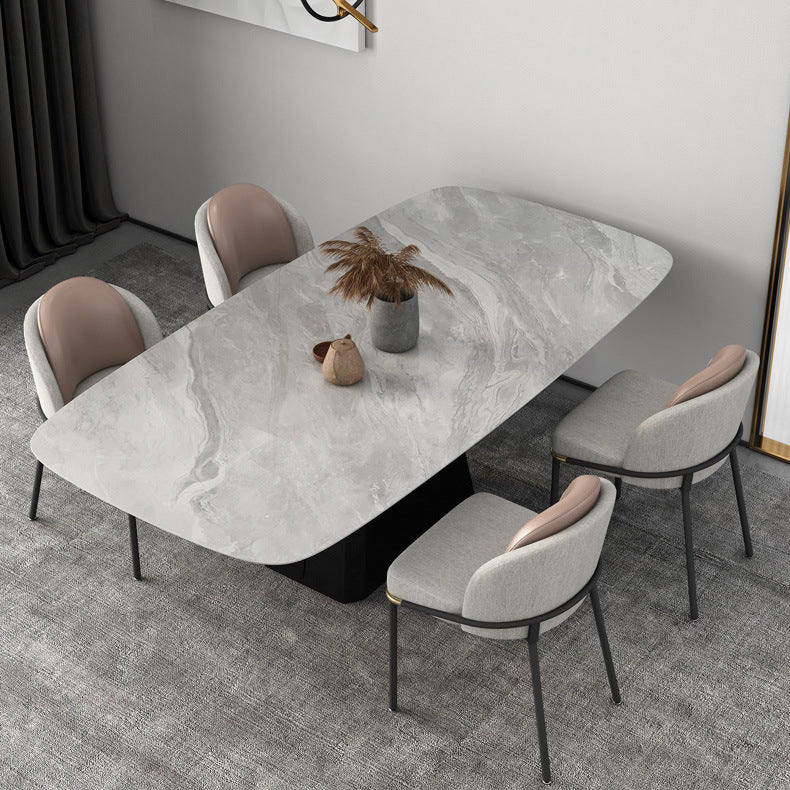 Modern Sintered Stone Dining Table Set 1/5/6/7 Pieces Dining Set for Home Use