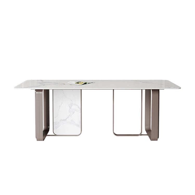 Designer Style Sintered Stone Dining Set Rectangle 1/3/4/5 Pieces Dining Table with Chairs