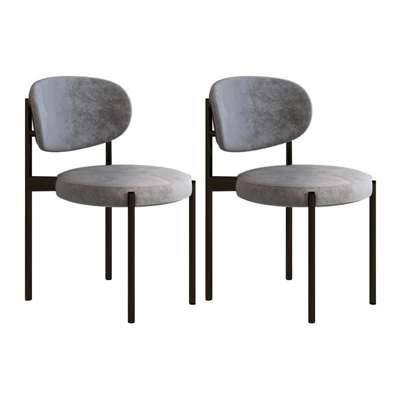Glam Style Dining Chair Open Back Side Chair for Dining Room