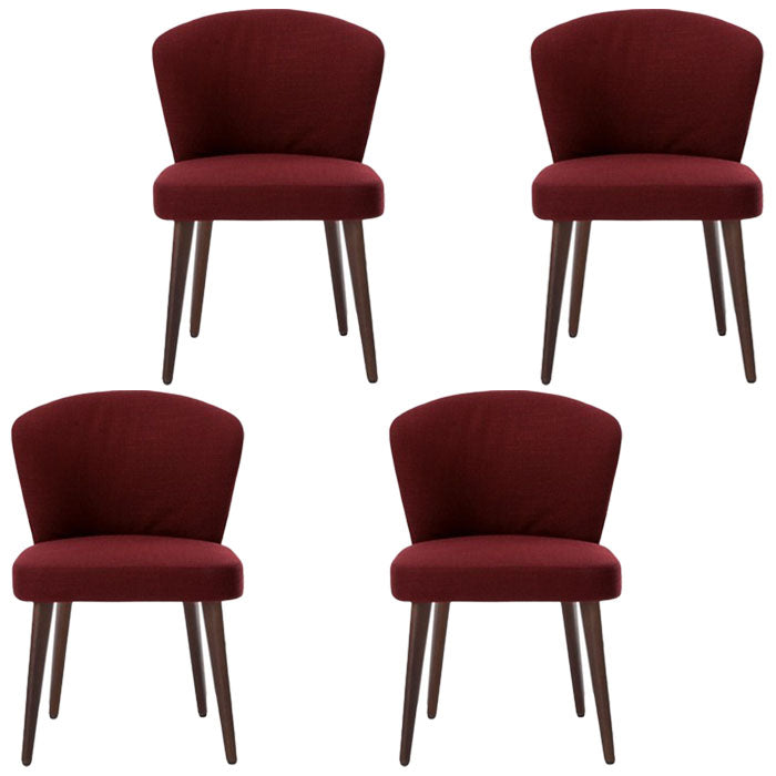 Dining Room Dining Chairs Modern Dining Side Chairs with Wood Legs
