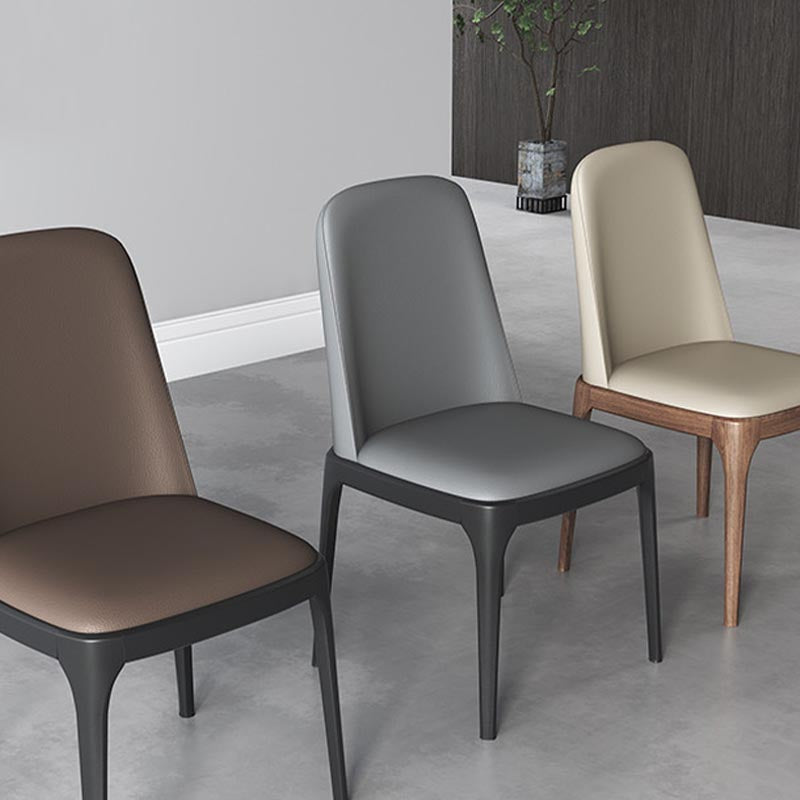 Dining Chairs Modern Style Oak Wood Side Chairs for Dining Room