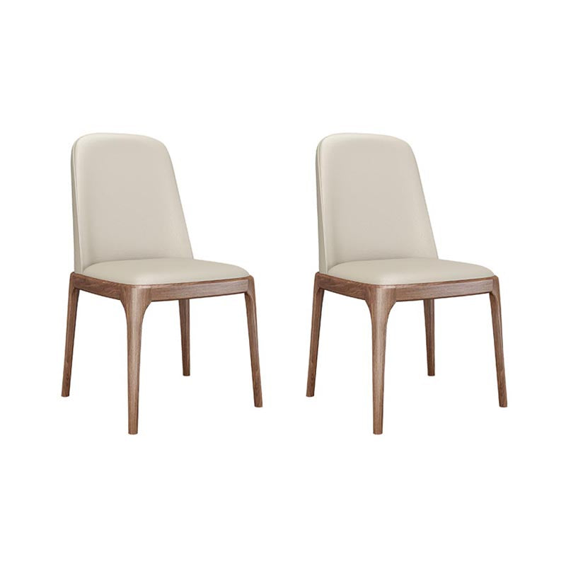 Dining Chairs Modern Style Oak Wood Side Chairs for Dining Room
