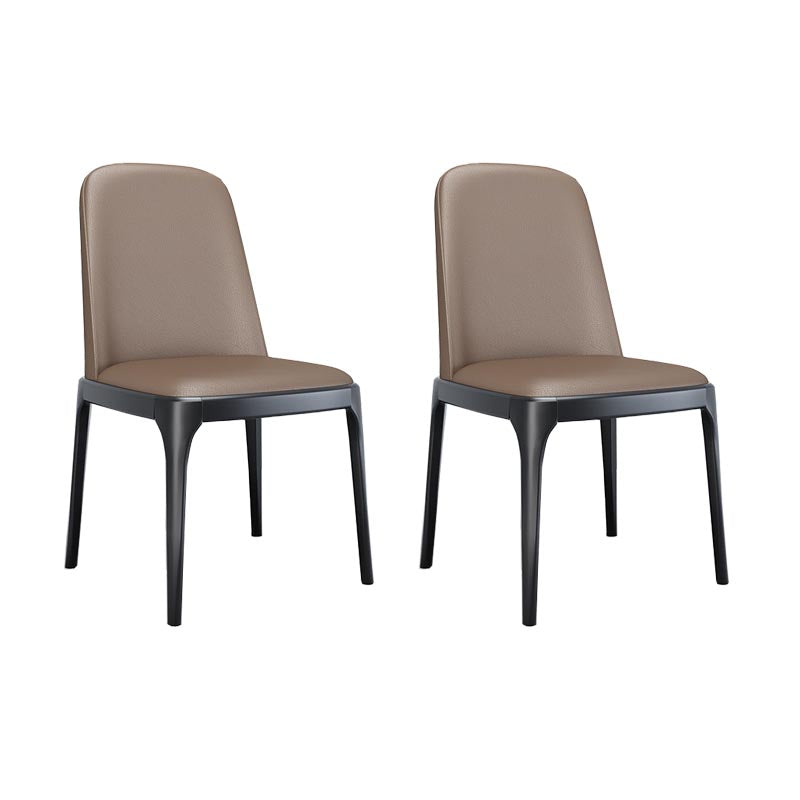 Dining Chairs Modern Style Oak Wood Side Chairs for Dining Room