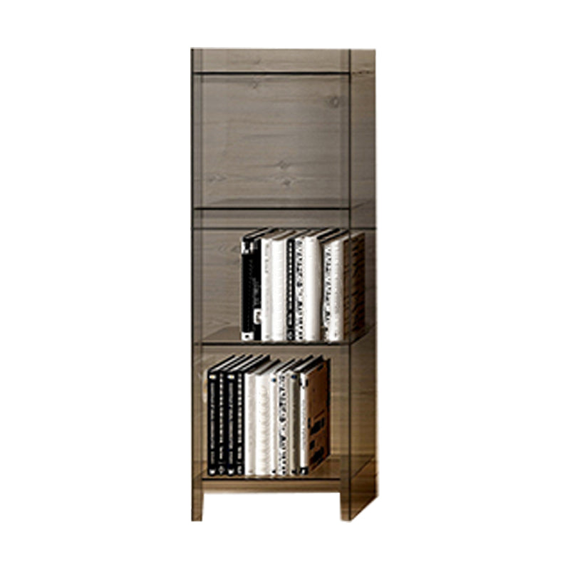 10"W Bookshelf Glam Style Closed Back Acrylic Bookcase for Office Home Study Room