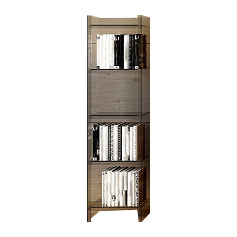 10"W Bookshelf Glam Style Closed Back Acrylic Bookcase for Office Home Study Room