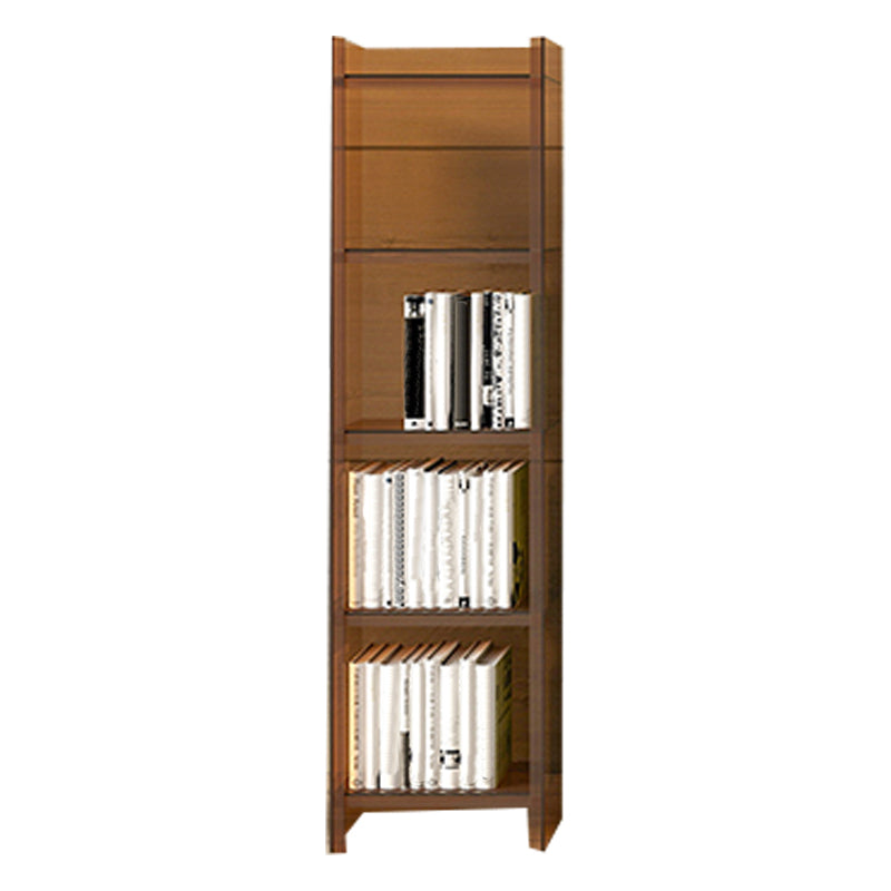 10"W Bookshelf Glam Style Closed Back Acrylic Bookcase for Office Home Study Room