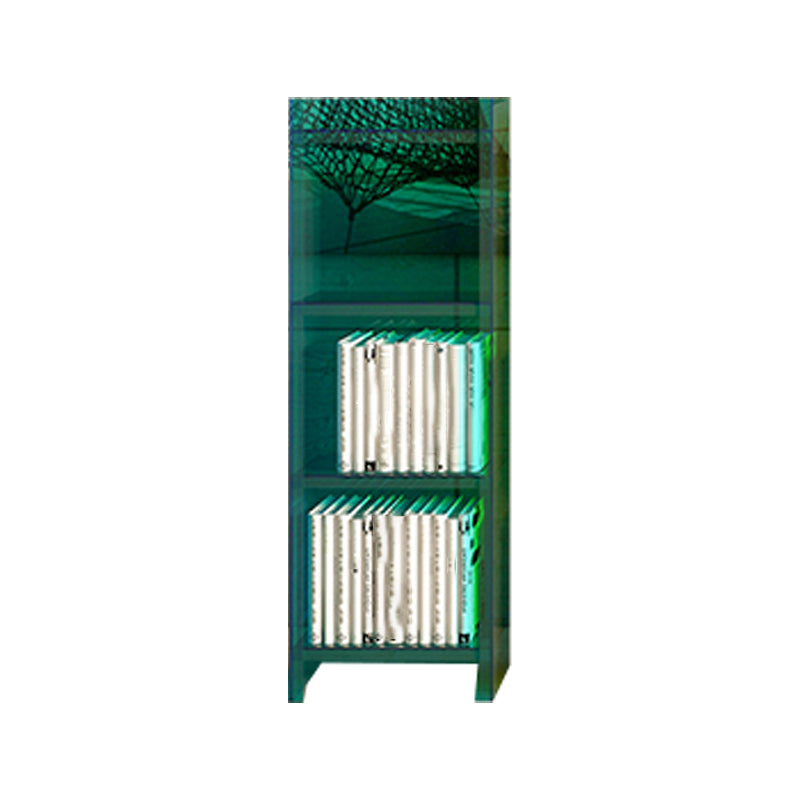 10"W Bookshelf Glam Style Closed Back Acrylic Bookcase for Office Home Study Room