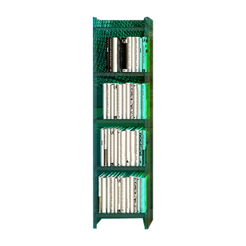 10"W Bookshelf Glam Style Closed Back Acrylic Bookcase for Office Home Study Room