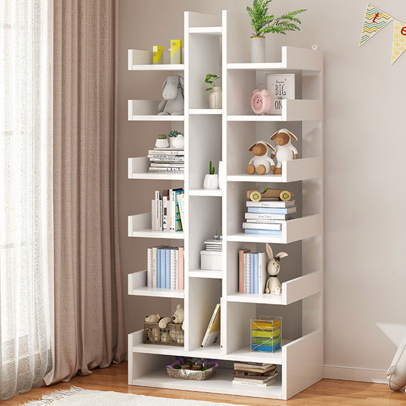 Scandinavian Manufactured Wood Etagere Bookshelf Vertical Open Bookcase for Home