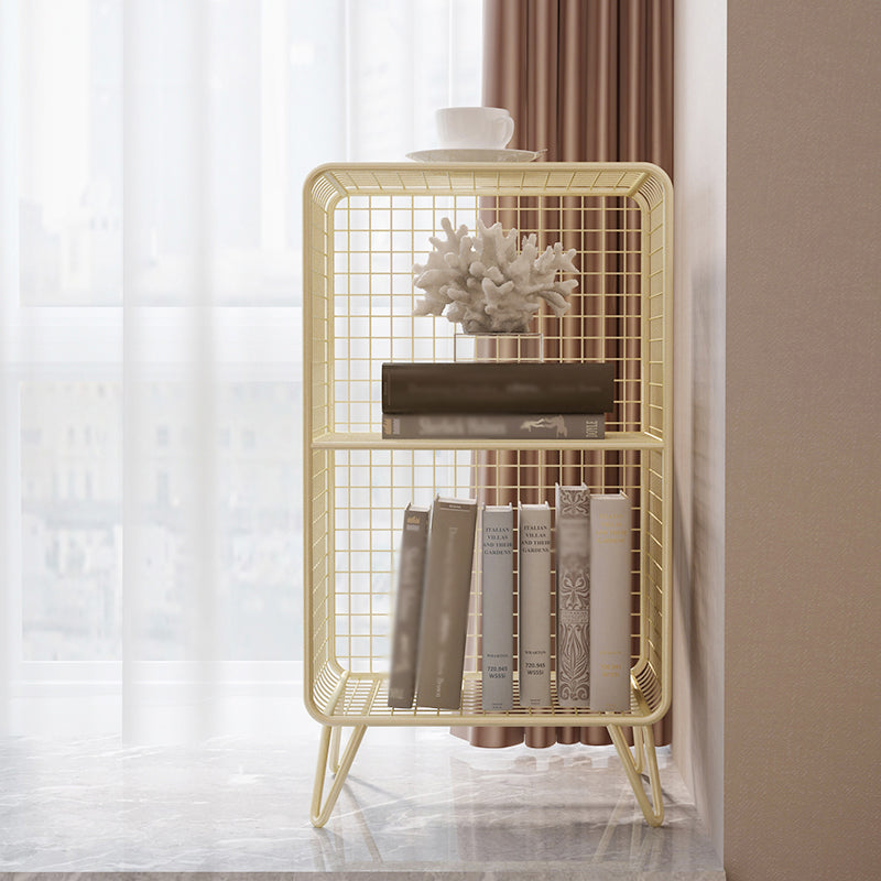Metal Modern Standard Bookshelf Closed Back Bookcase for Home Office