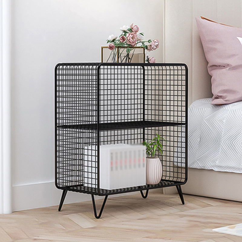 Metal Modern Standard Bookshelf Closed Back Bookcase for Home Office