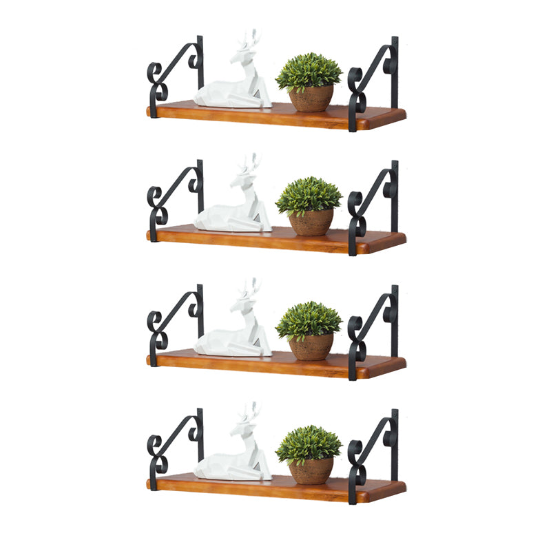 Closed Back Bookshelf Glam Style Wall Mounted Bookcase for Office Home Study Room