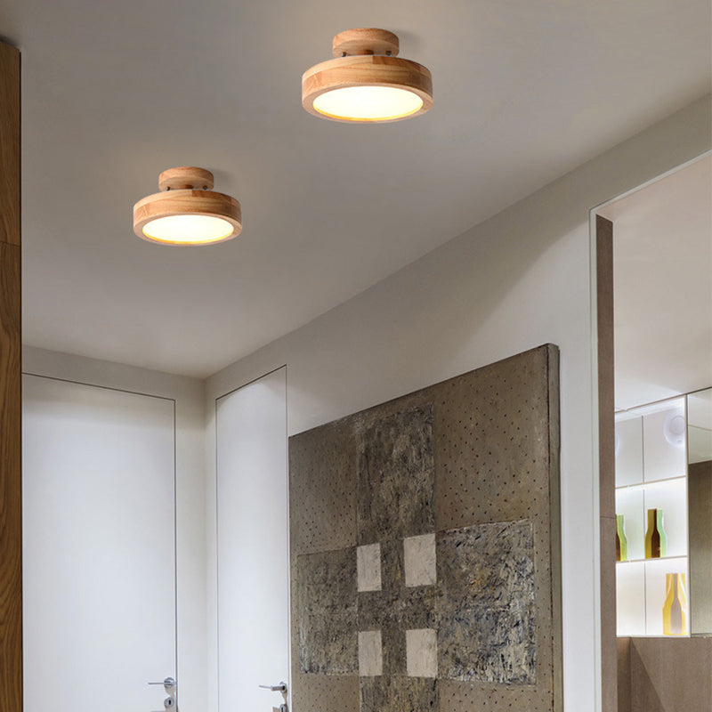 1 Light Cylindrical Ceiling Light Modern Macaron Style Metal Ceiling Lighting for Bedroom