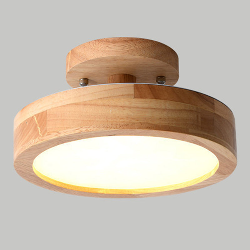 1 Light Cylindrical Ceiling Light Modern Macaron Style Metal Ceiling Lighting for Bedroom
