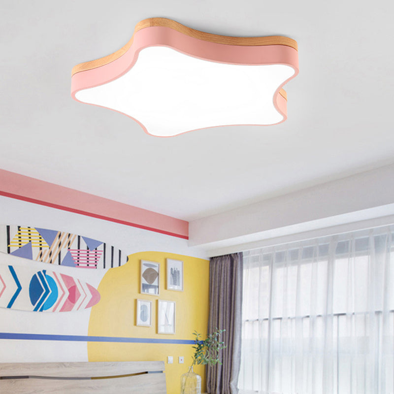 Modern Style Star Shape Ceiling Light Metal 1 Light Ceiling Light for Restaurant