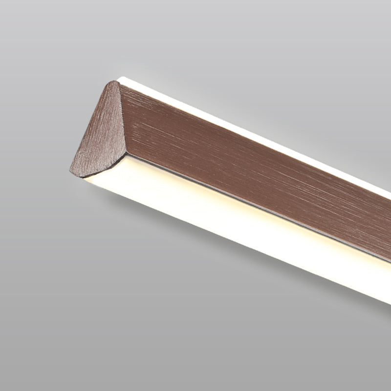 Modern Metal Island Lamps Linear 2-Head Restaurant Pendant Lights with Acrylic Shade