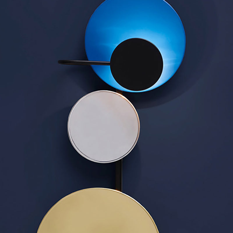 Nordic Style Metal Wall Light Colorful Geometric Wall Sconce for Bedroom