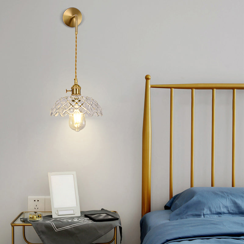 Geometric Wall Lighting Fixtures Modern Style Glass 1 Light Wall Lighting