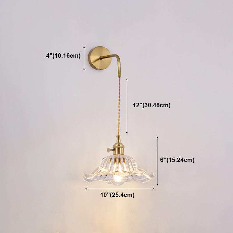 Geometric Wall Lighting Fixtures Modern Style Glass 1 Light Wall Lighting