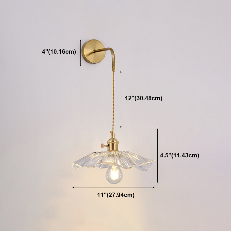 Geometric Wall Lighting Fixtures Modern Style Glass 1 Light Wall Lighting