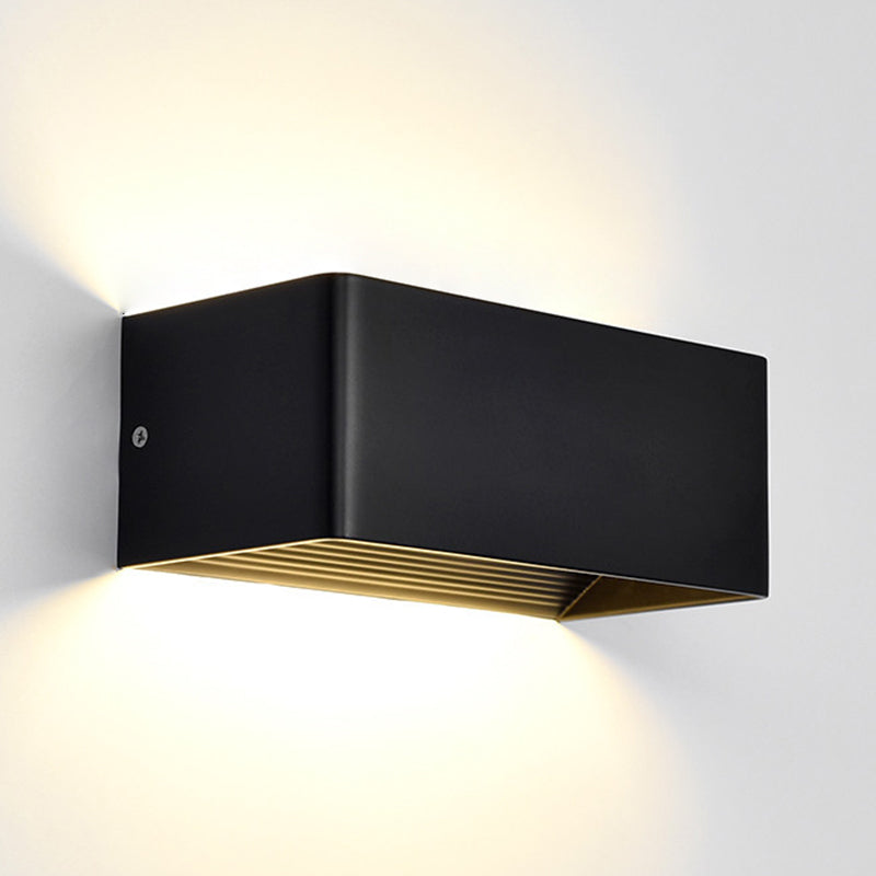 Geometry Shape Wall Lighting Modern Style Metal 2 Lights Sconce Lamp for Living Room