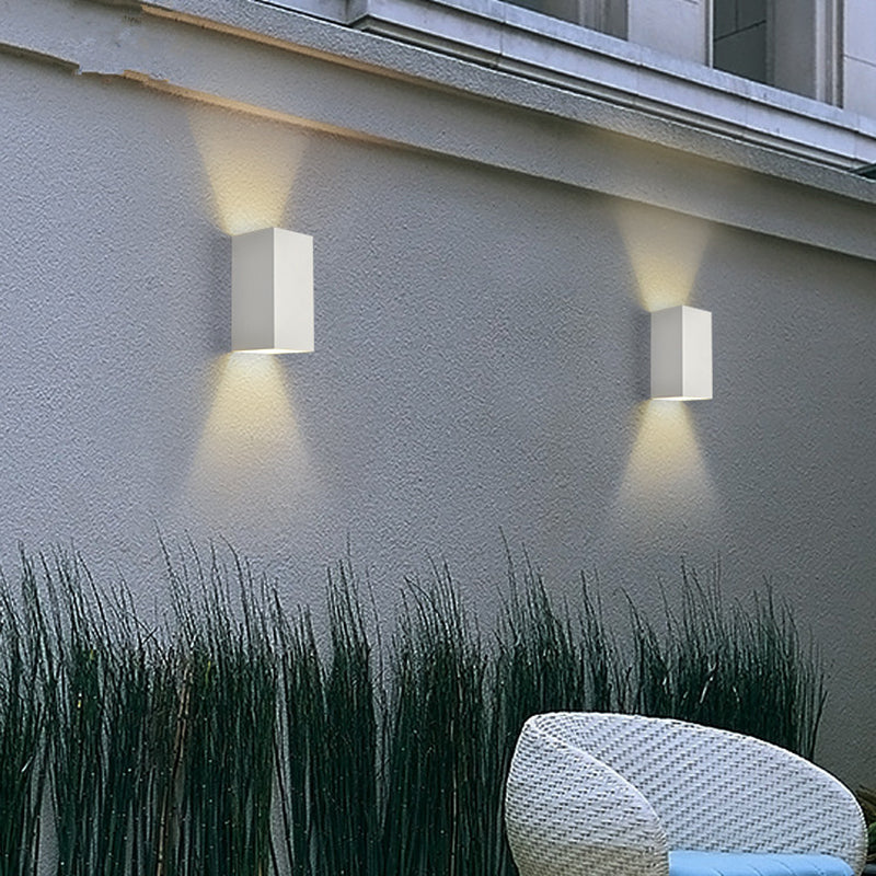 Geometry Shape Wall Lighting Modern Style Metal 2 Lights Sconce Lamp for Living Room