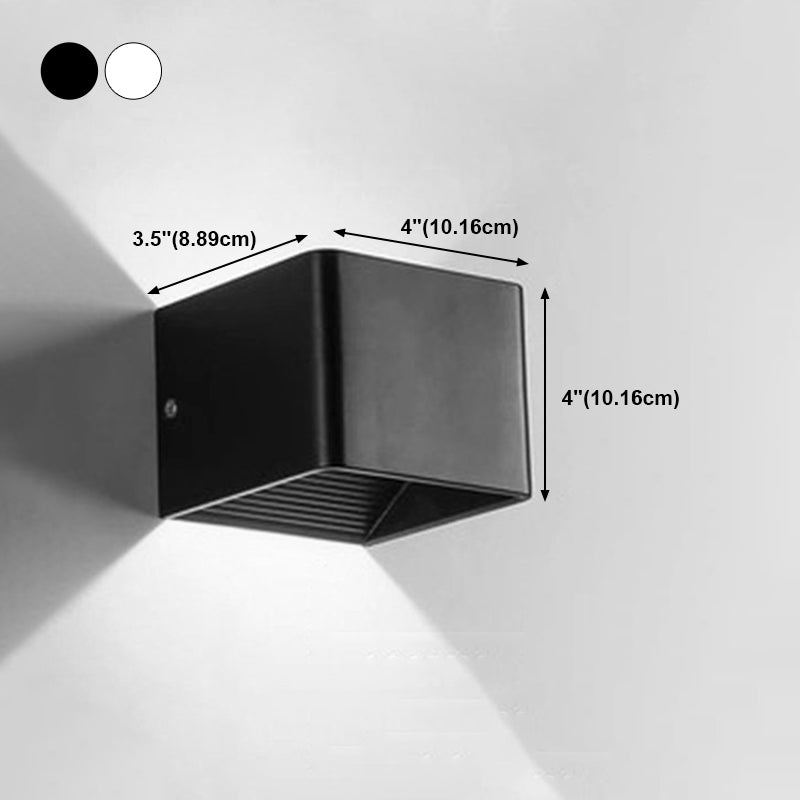 Geometry Shape Wall Lighting Modern Style Metal 2 Lights Sconce Lamp for Living Room