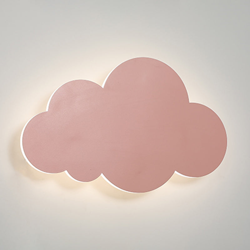 Modern Style Cloud Wall Mounted Lamps Metal 1 Light Wall Lamps