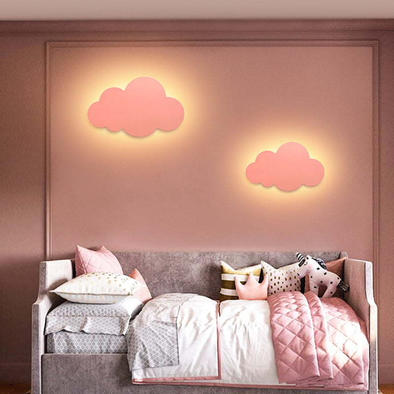 Modern Style Cloud Wall Mounted Lamps Metal 1 Light Wall Lamps