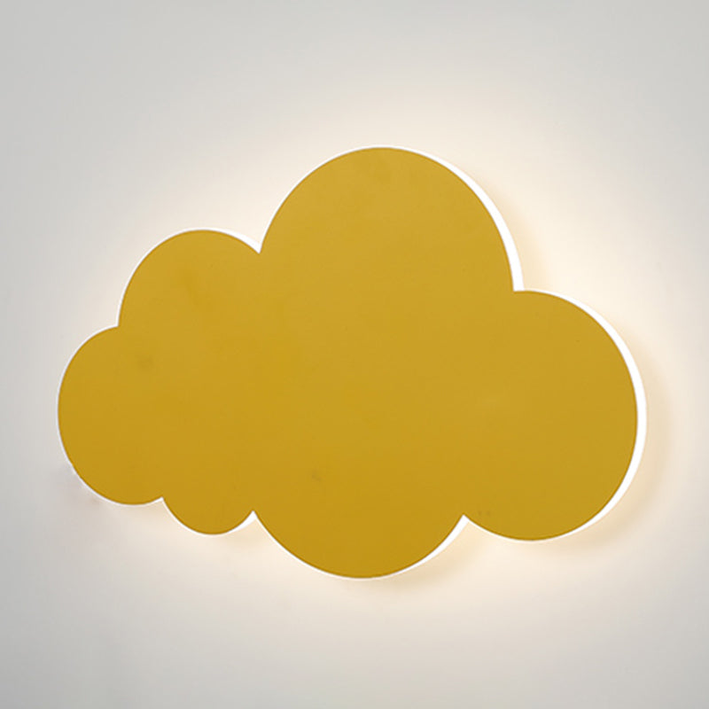 Modern Style Cloud Wall Mounted Lamps Metal 1 Light Wall Lamps