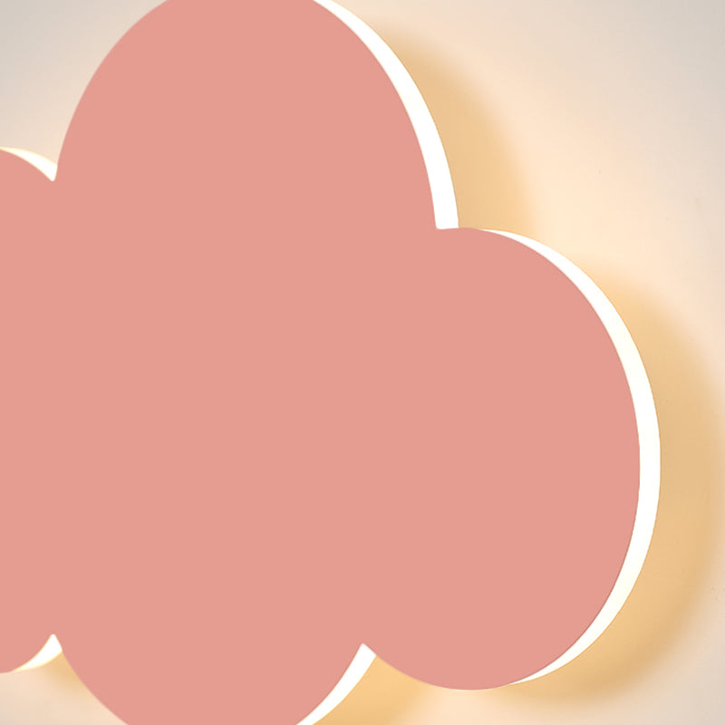 Modern Style Cloud Wall Mounted Lamps Metal 1 Light Wall Lamps