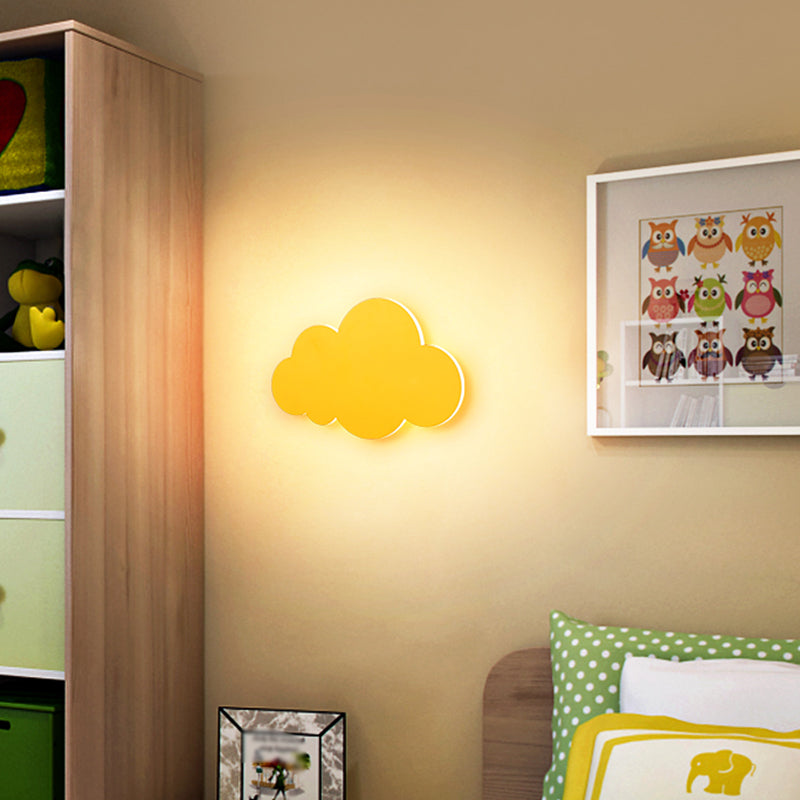 Modern Style Cloud Wall Mounted Lamps Metal 1 Light Wall Lamps