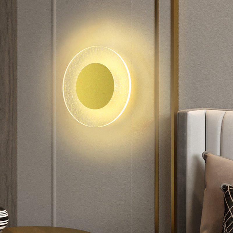 1-Light Wall Sconce Modern Style Metal Wall Lighting for Bedroom
