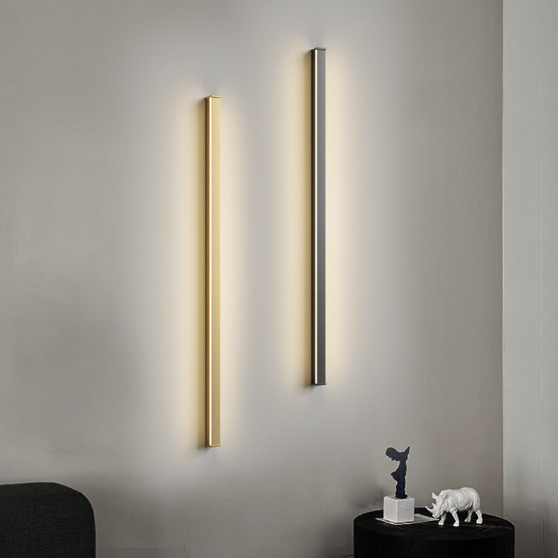 Metallic Linear Wall Light Fixture Modern Style Wall Light Sconce for Living Room