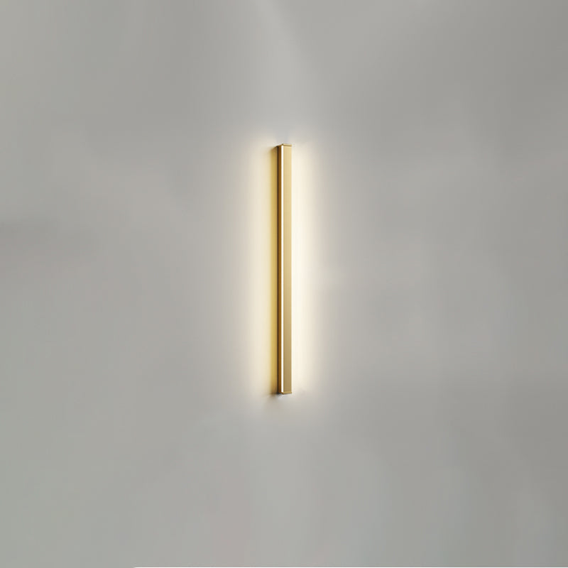 Metallic Linear Wall Light Fixture Modern Style Wall Light Sconce for Living Room