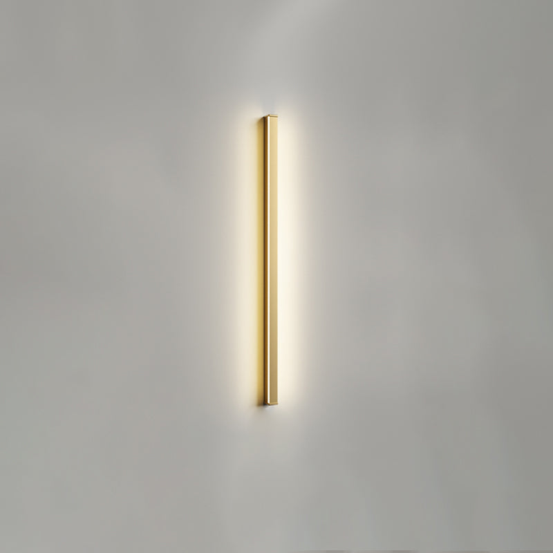 Metallic Linear Wall Light Fixture Modern Style Wall Light Sconce for Living Room