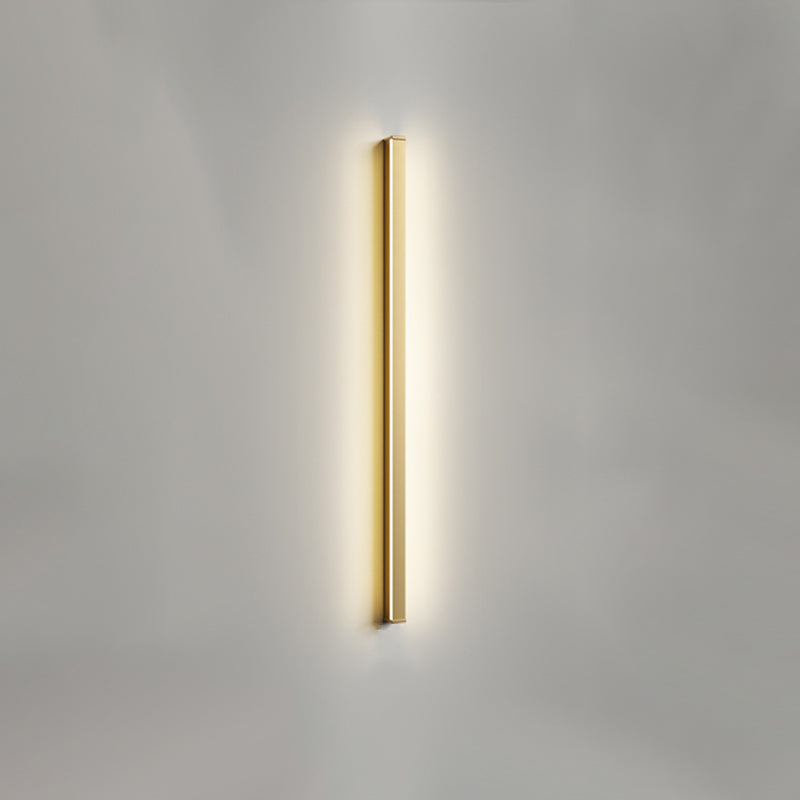 Metallic Linear Wall Light Fixture Modern Style Wall Light Sconce for Living Room