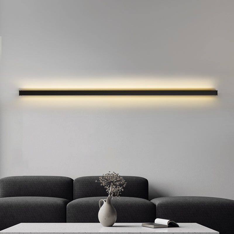 Metallic Linear Wall Light Fixture Modern Style Wall Light Sconce for Living Room
