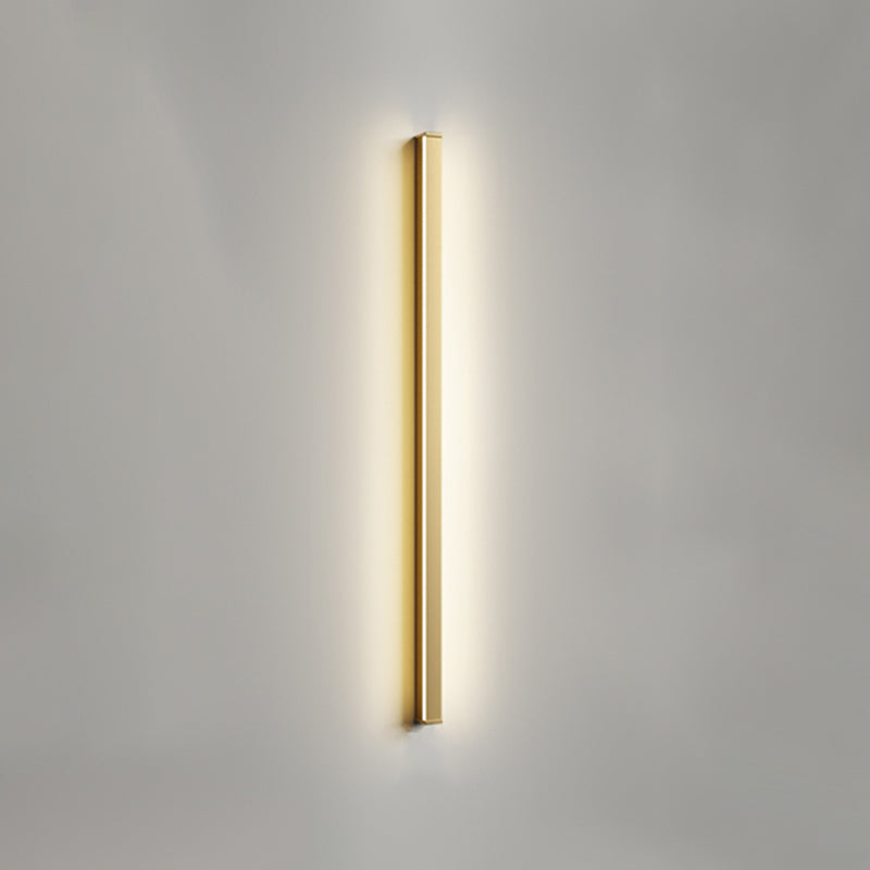 Metallic Linear Wall Light Fixture Modern Style Wall Light Sconce for Living Room
