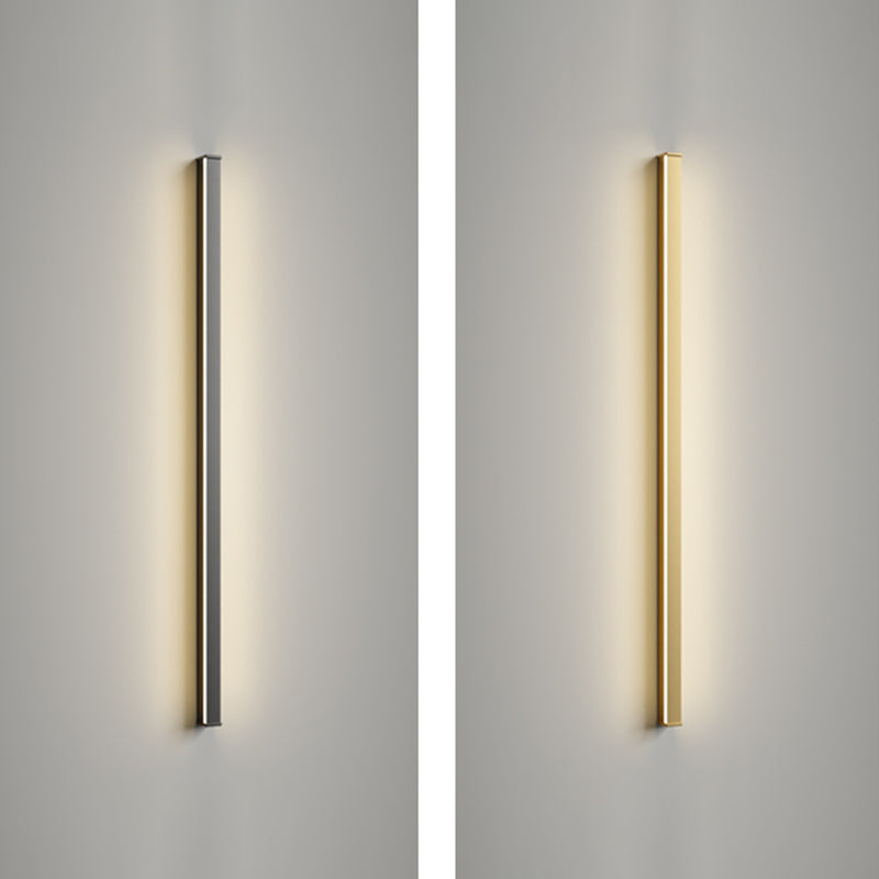 Metallic Linear Wall Light Fixture Modern Style Wall Light Sconce for Living Room