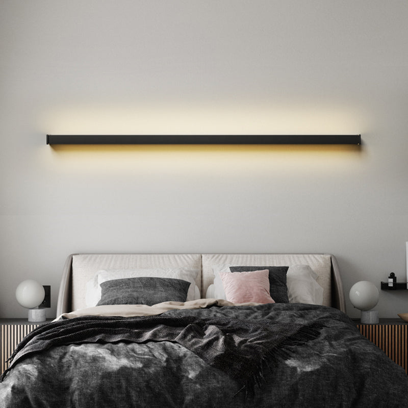 Metallic Linear Wall Light Fixture Modern Style Wall Light Sconce for Living Room
