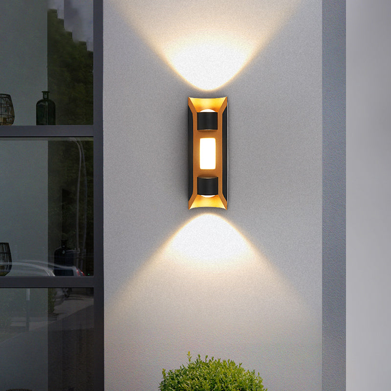 Square Shape Metal Wall Light Modern Style Multi Lights Wall Mount Light