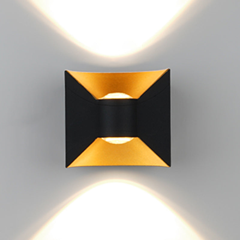 Square Shape Metal Wall Light Modern Style Multi Lights Wall Mount Light