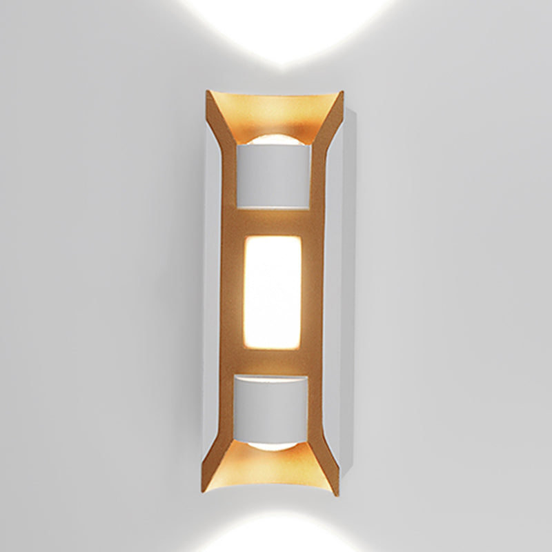 Square Shape Metal Wall Light Modern Style Multi Lights Wall Mount Light