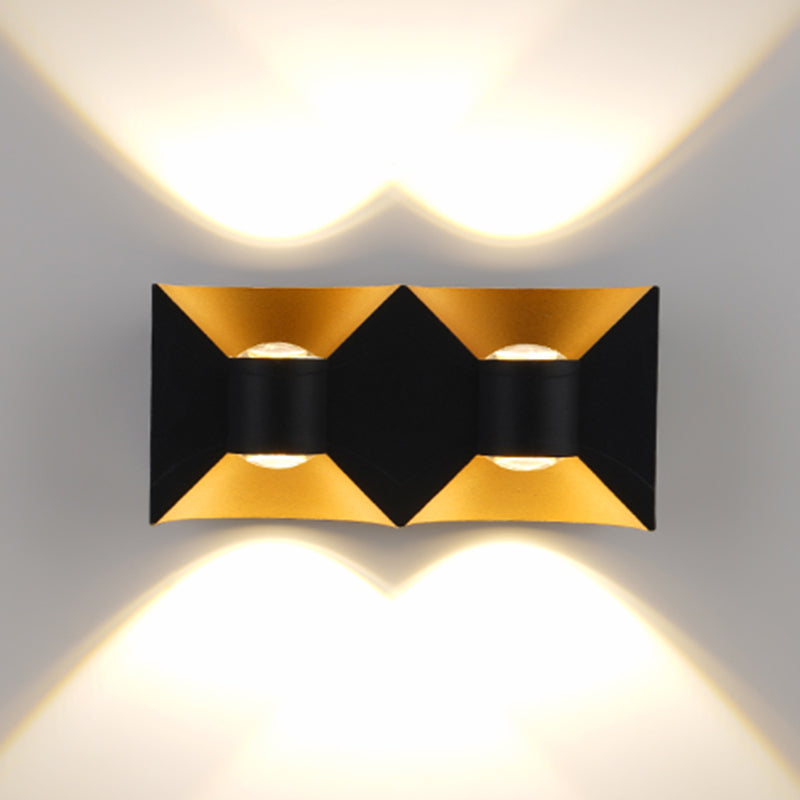 Square Shape Metal Wall Light Modern Style Multi Lights Wall Mount Light