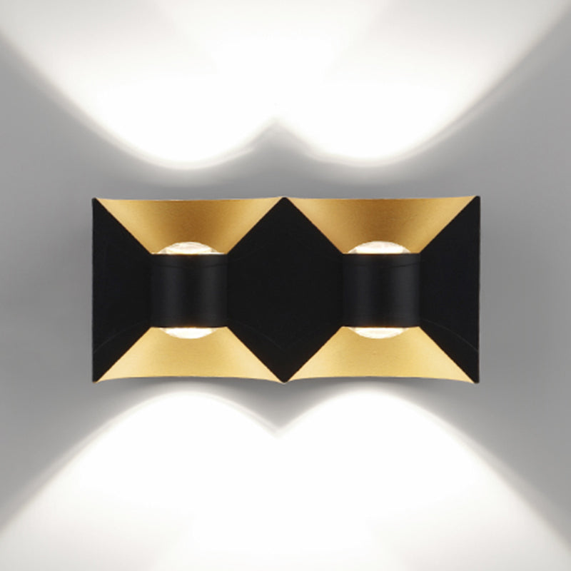 Square Shape Metal Wall Light Modern Style Multi Lights Wall Mount Light