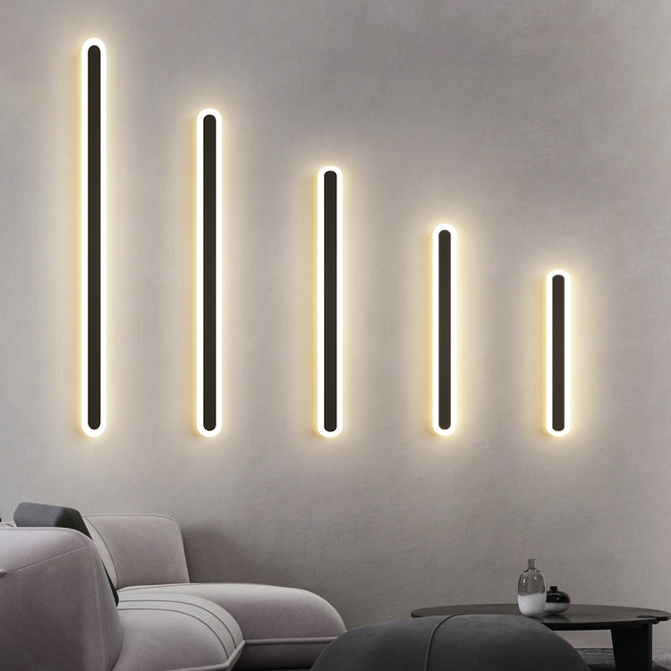 Linear Shape Metal Wall Light Modern 1 Light Wall Mount Light